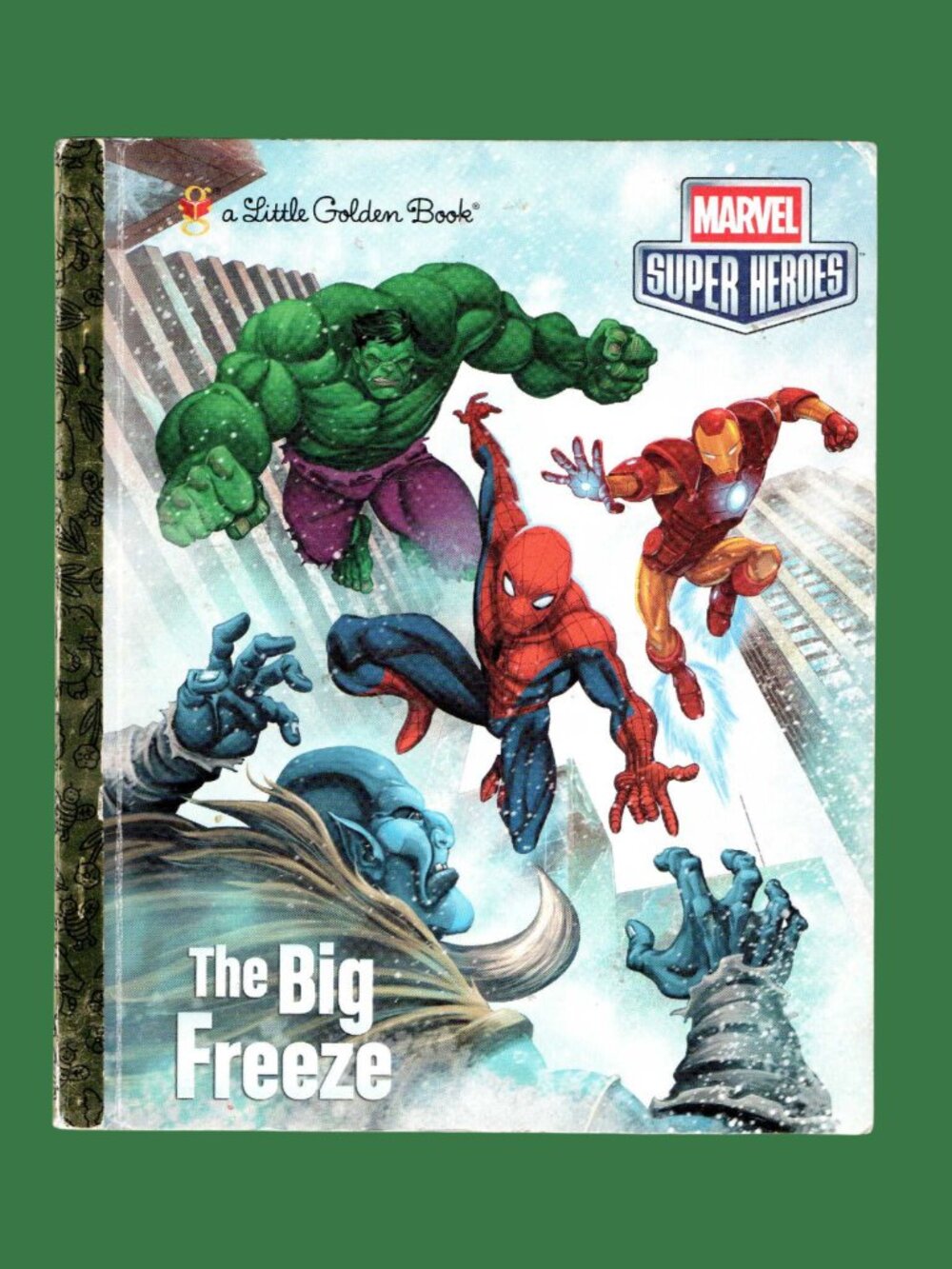5/$20 The Big Freeze Marvel Super Heroes Little Golden Book